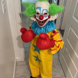 Kids Clown Costume with Red and Green Accents